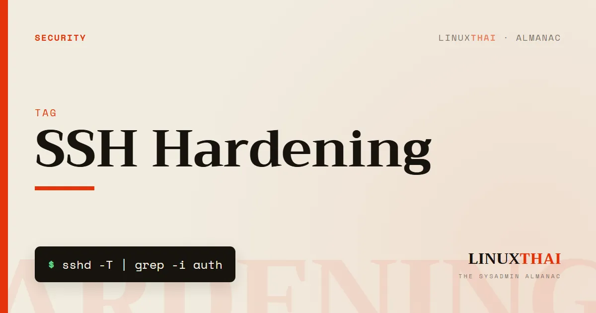 SSH Hardening